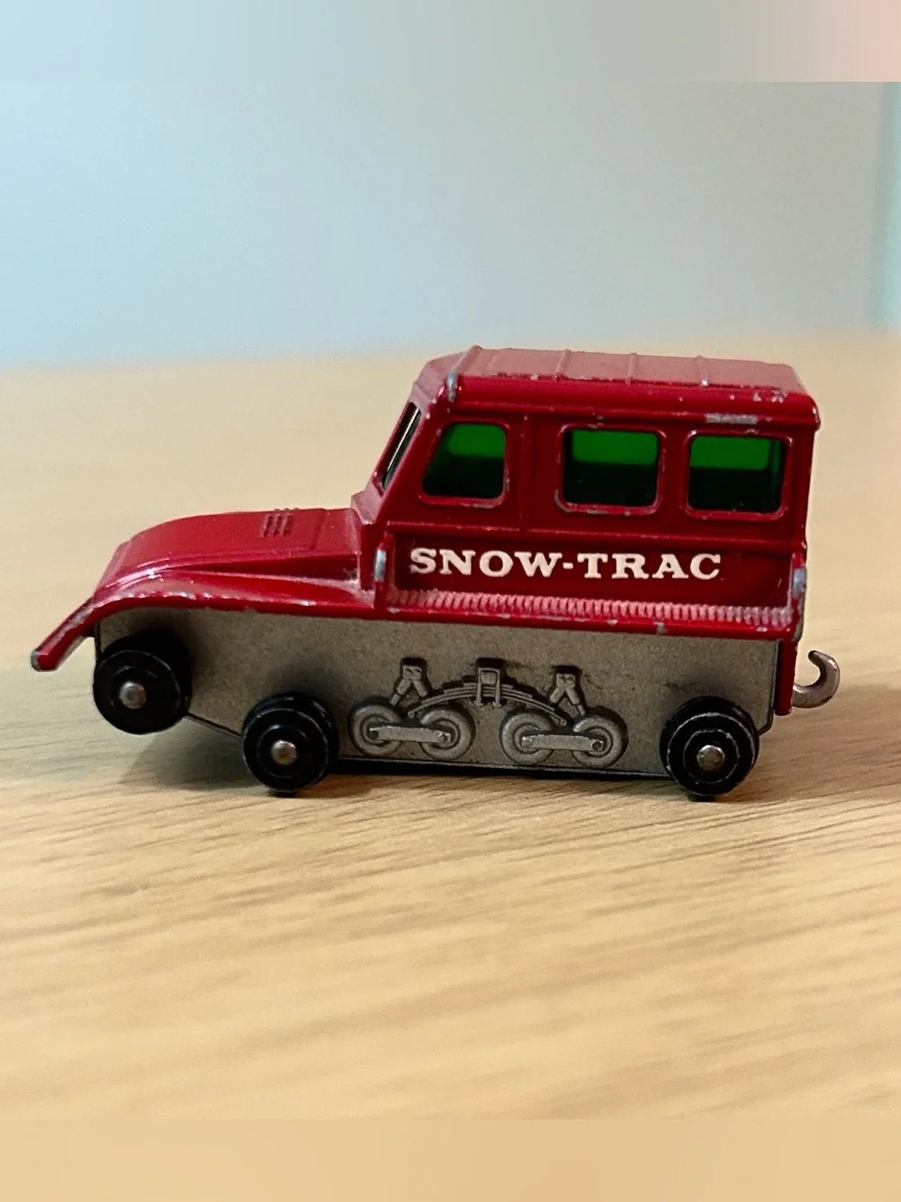 Snow Trac Tractor Matchbox Car